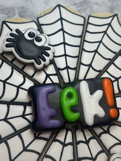 Halloween Spider Web Sugar Cookie Platter