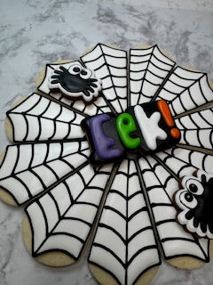 Halloween Spider Web Sugar Cookie Platter
