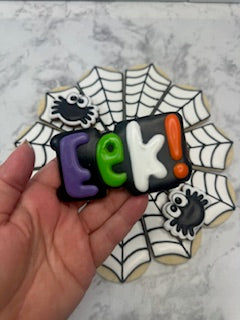Halloween Spider Web Sugar Cookie Platter