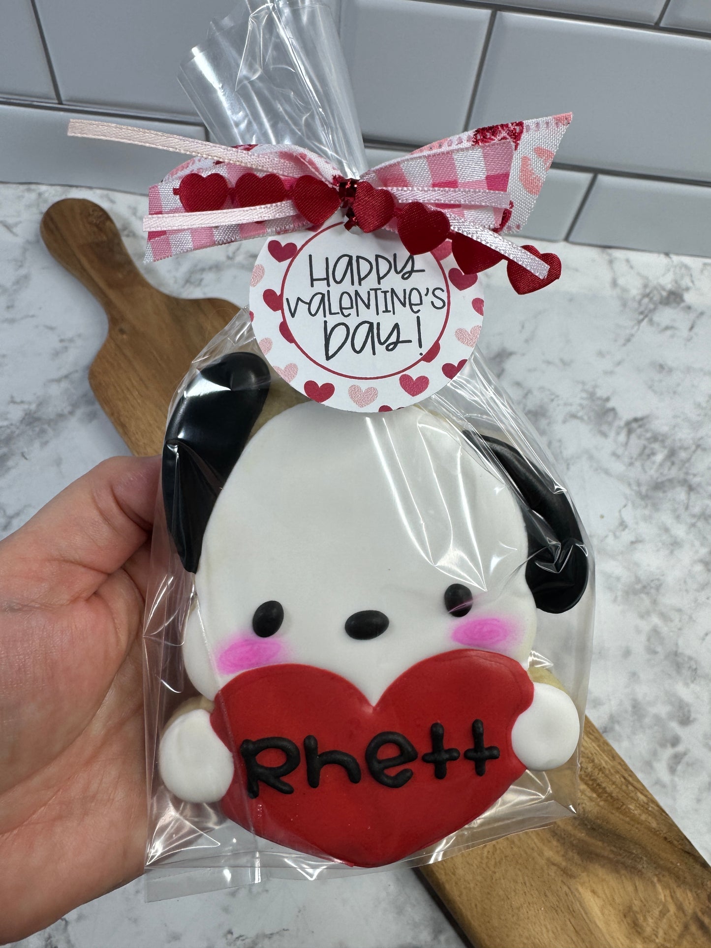 Valentine's Day Puppy Sugar Cookie Boxed Gift