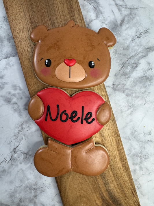 Valentine's Day 3 Piece Bear Boxed Cookie Set