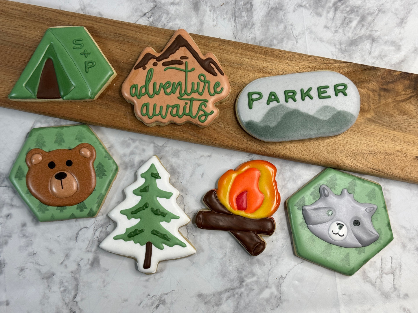 Adventure Awaits Camping Decorated Cookie Set