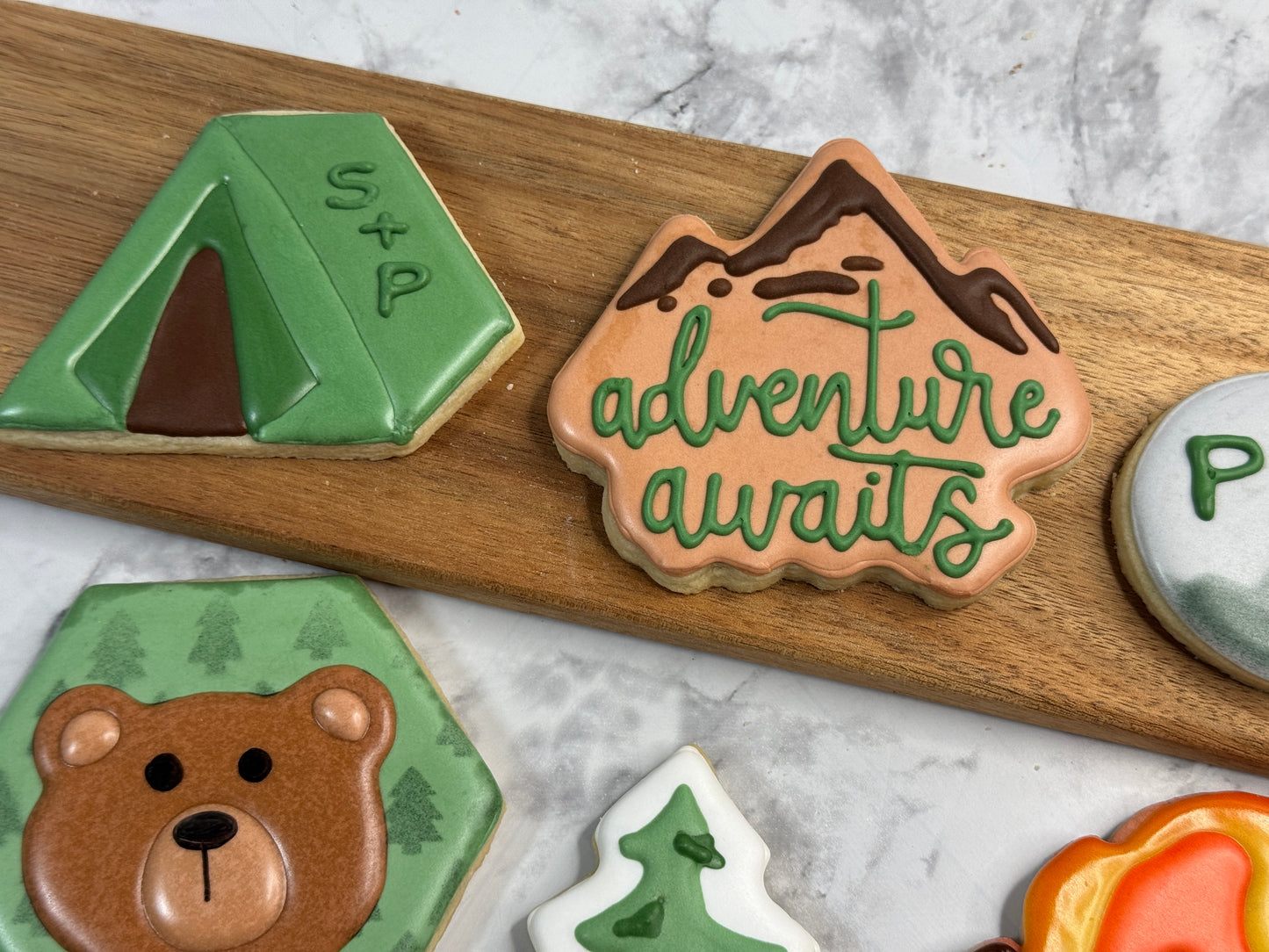 Adventure Awaits Camping Decorated Cookie Set