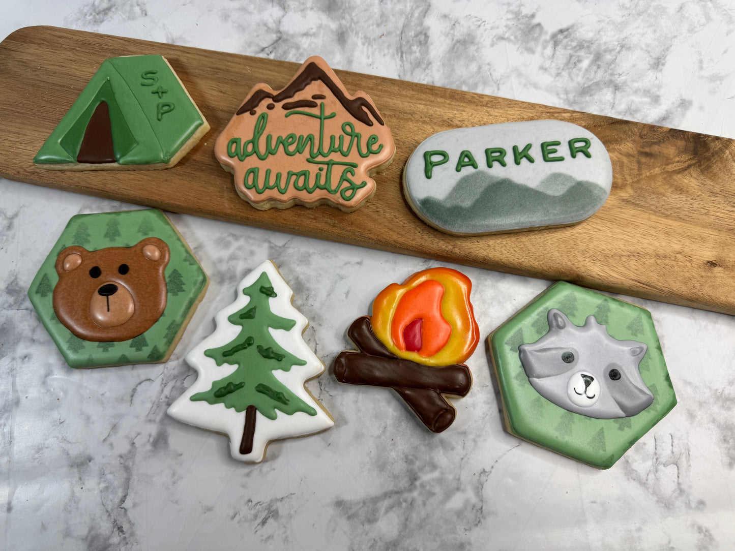 Adventure Awaits Camping Decorated Cookie Set