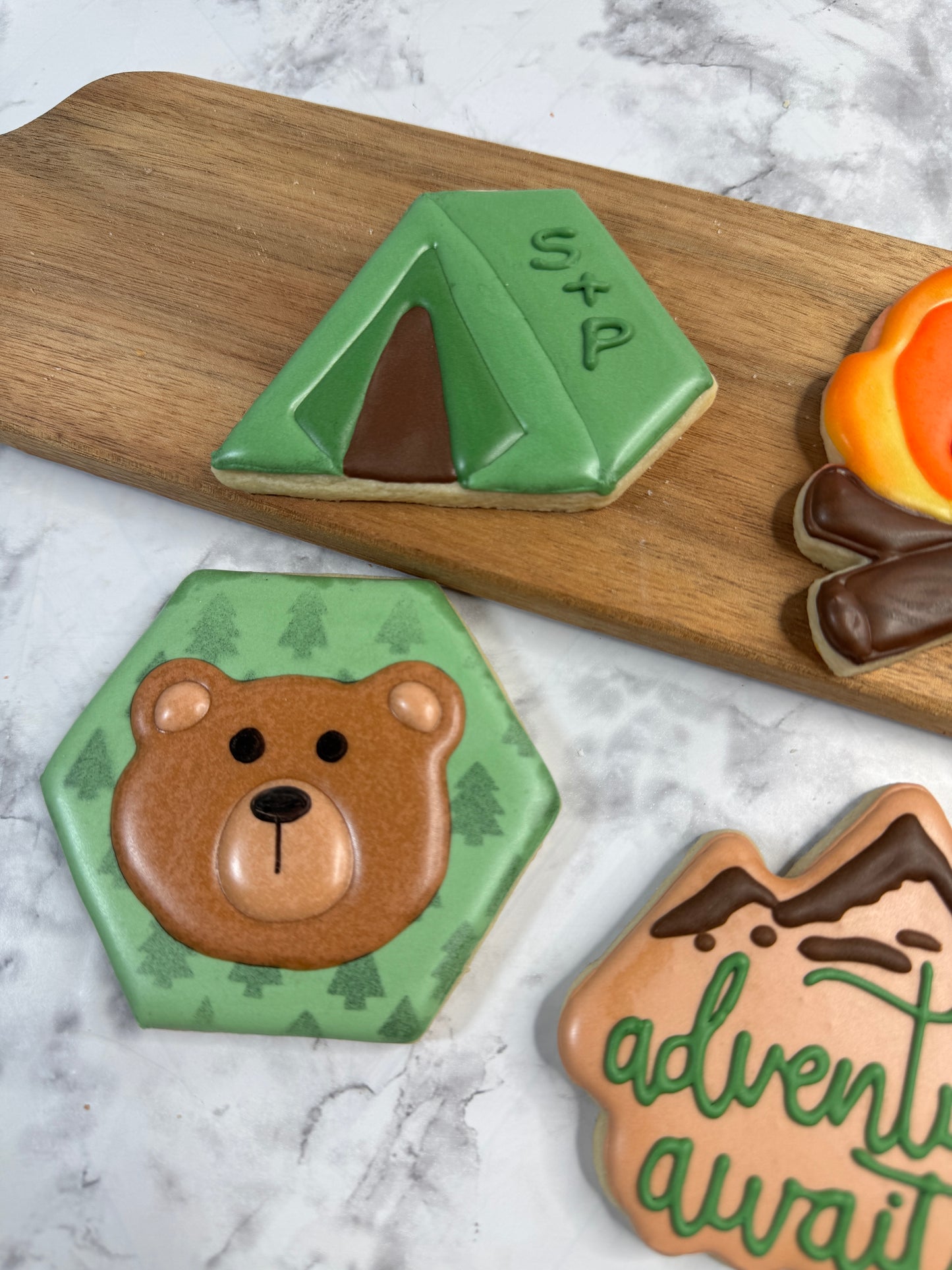 Adventure Awaits Camping Decorated Cookie Set