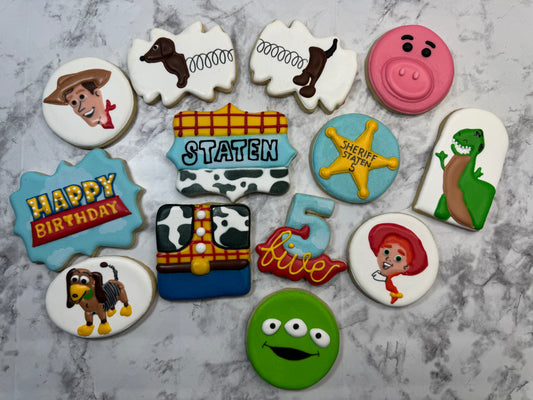 Toy Story Inspired Decorated Sugar Cookie Birthday Set