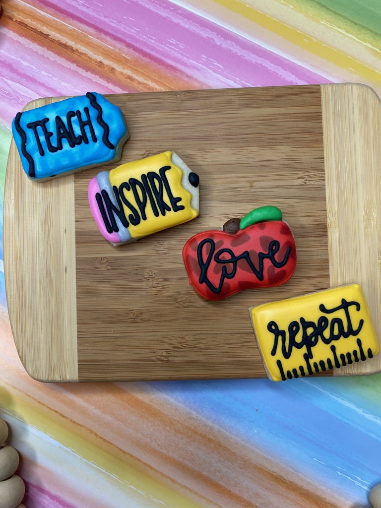 Teach, Love, Inspire, Repeat- Teacher Appreciation Sugar Cookie Gift Set