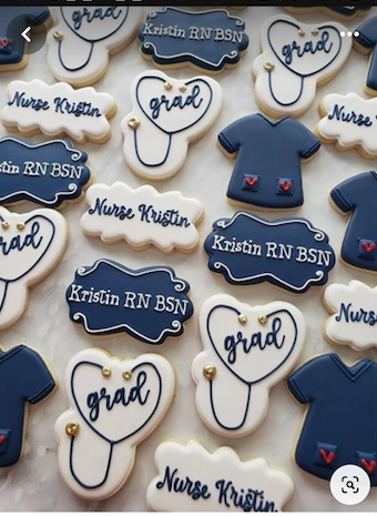 Nurse Graduation Sugar Cookie Set