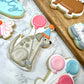 Let's PAWTY- Dog Themed Birthday Party Custom Cookie Set