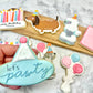 Let's PAWTY- Dog Themed Birthday Party Custom Cookie Set