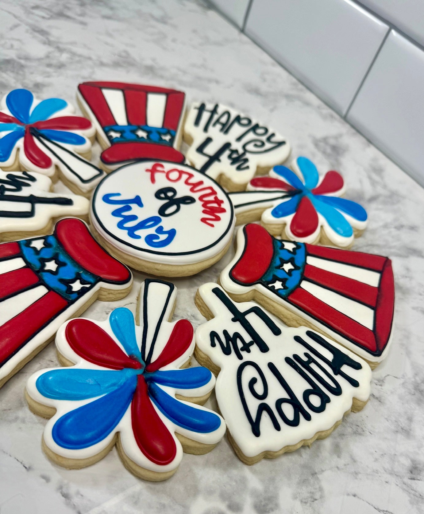 4th of July Cookie Platter