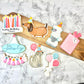 Let's PAWTY- Dog Themed Birthday Party Custom Cookie Set