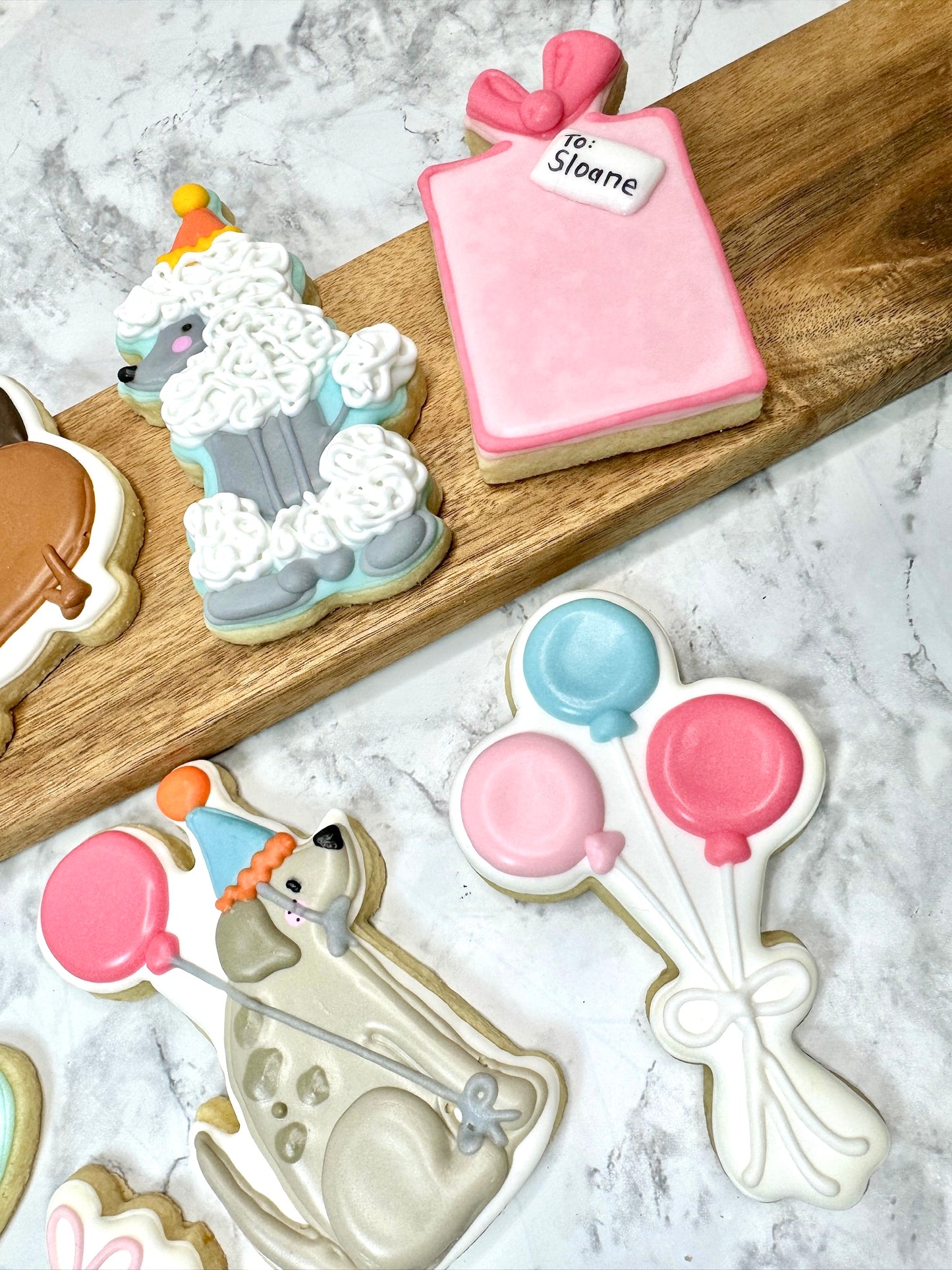 Let's PAWTY- Dog Themed Birthday Party Custom Cookie Set