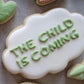 Baby Yoda Inspired Custom Baby Shower Sugar Cookie Set