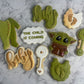 Baby Yoda Inspired Custom Baby Shower Sugar Cookie Set