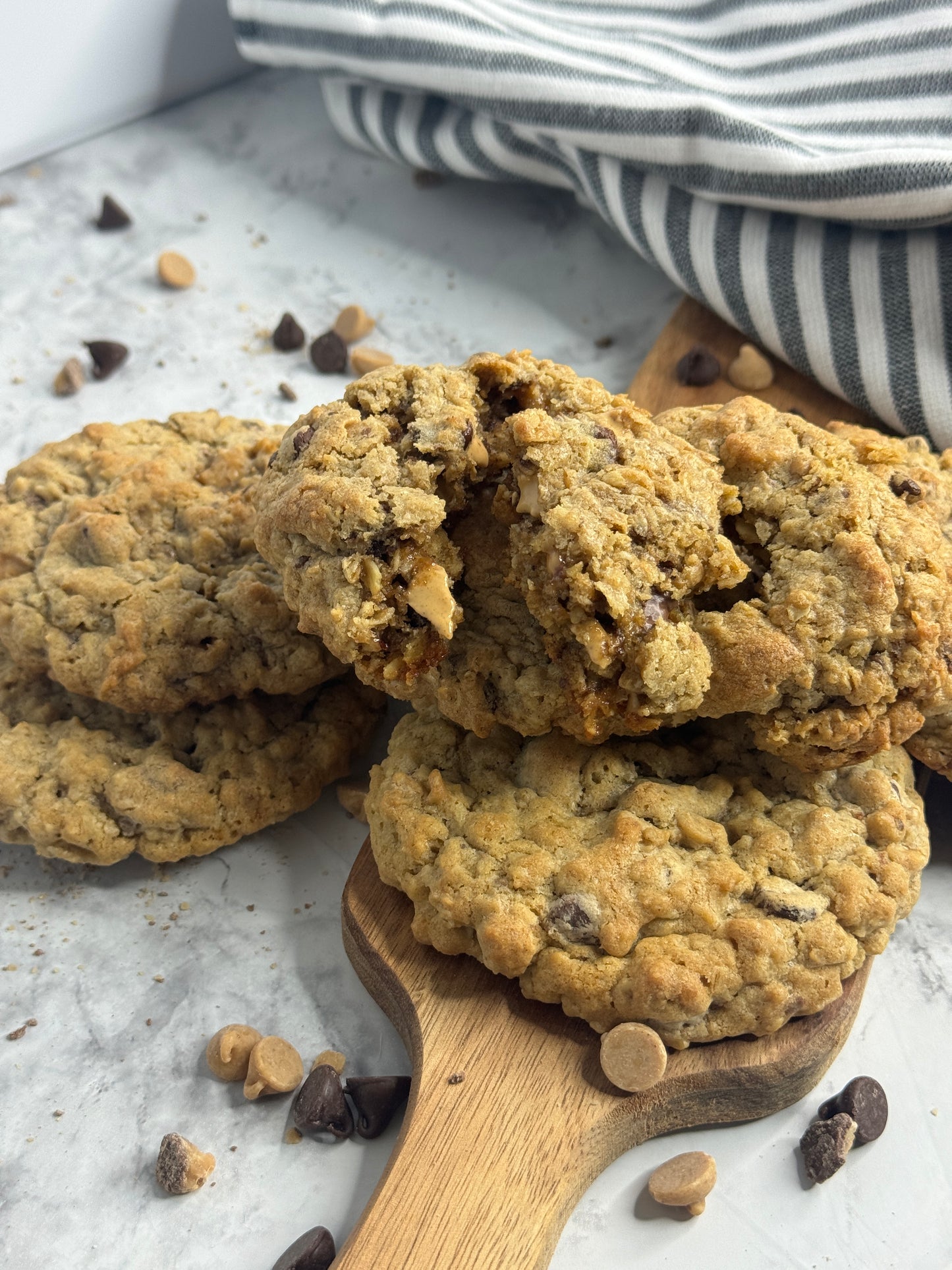 Oatmeal, Peanut Butter Chip, Chocolate Chip, and Toffee Gourmet Cookie