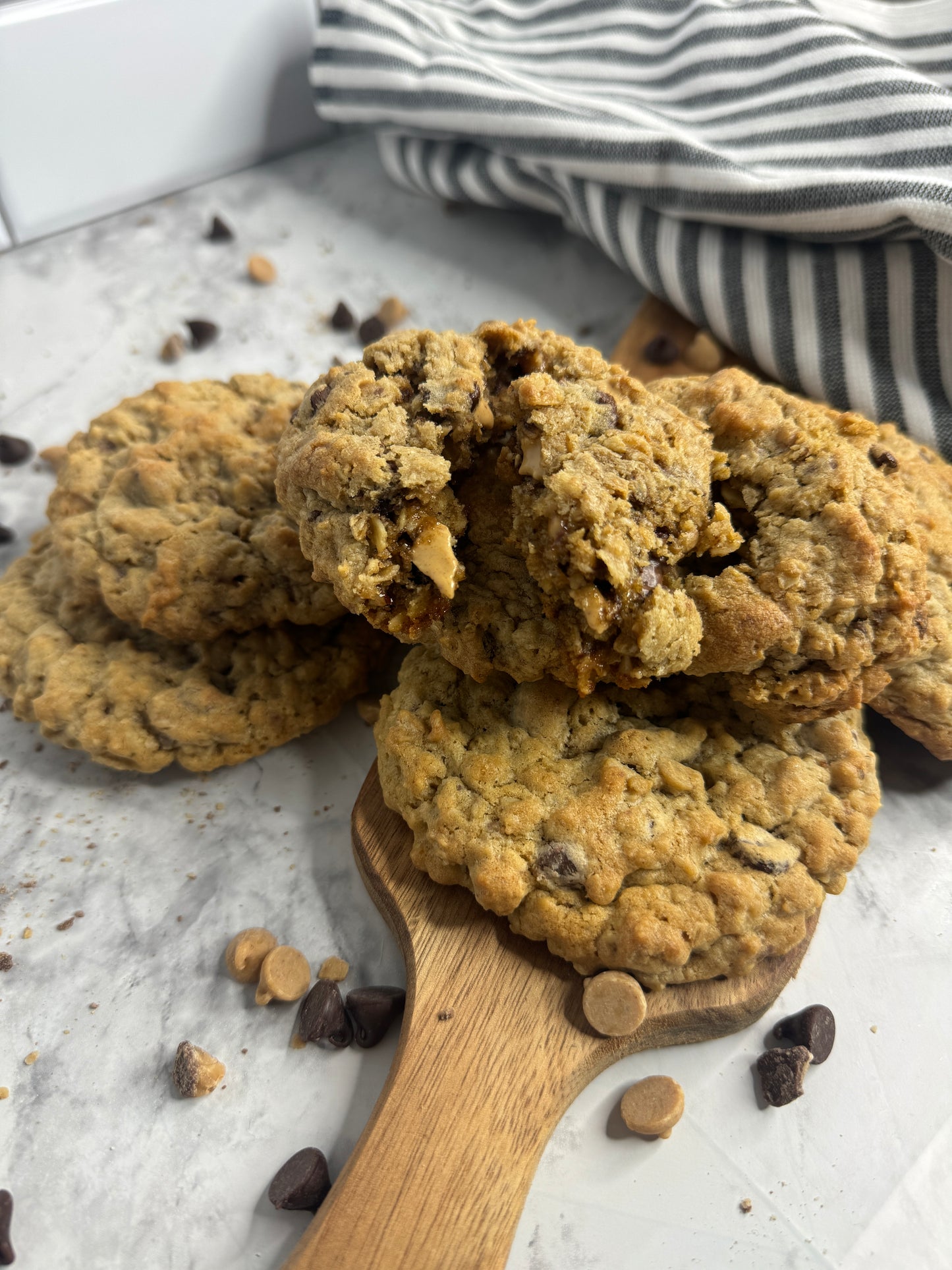 Oatmeal, Peanut Butter Chip, Chocolate Chip, and Toffee Gourmet Cookie