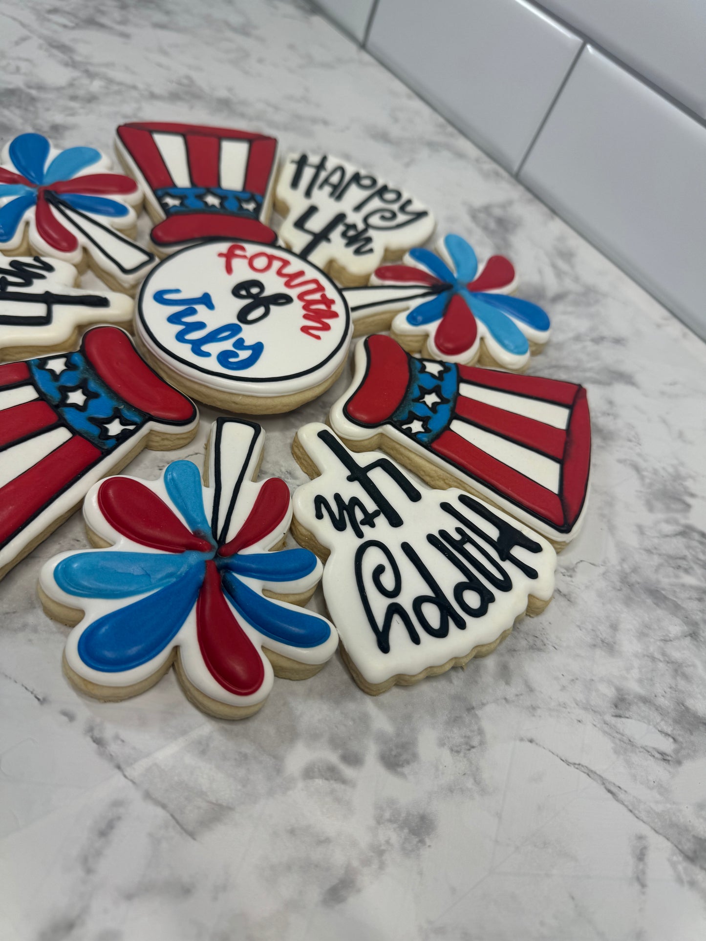 4th of July Cookie Platter