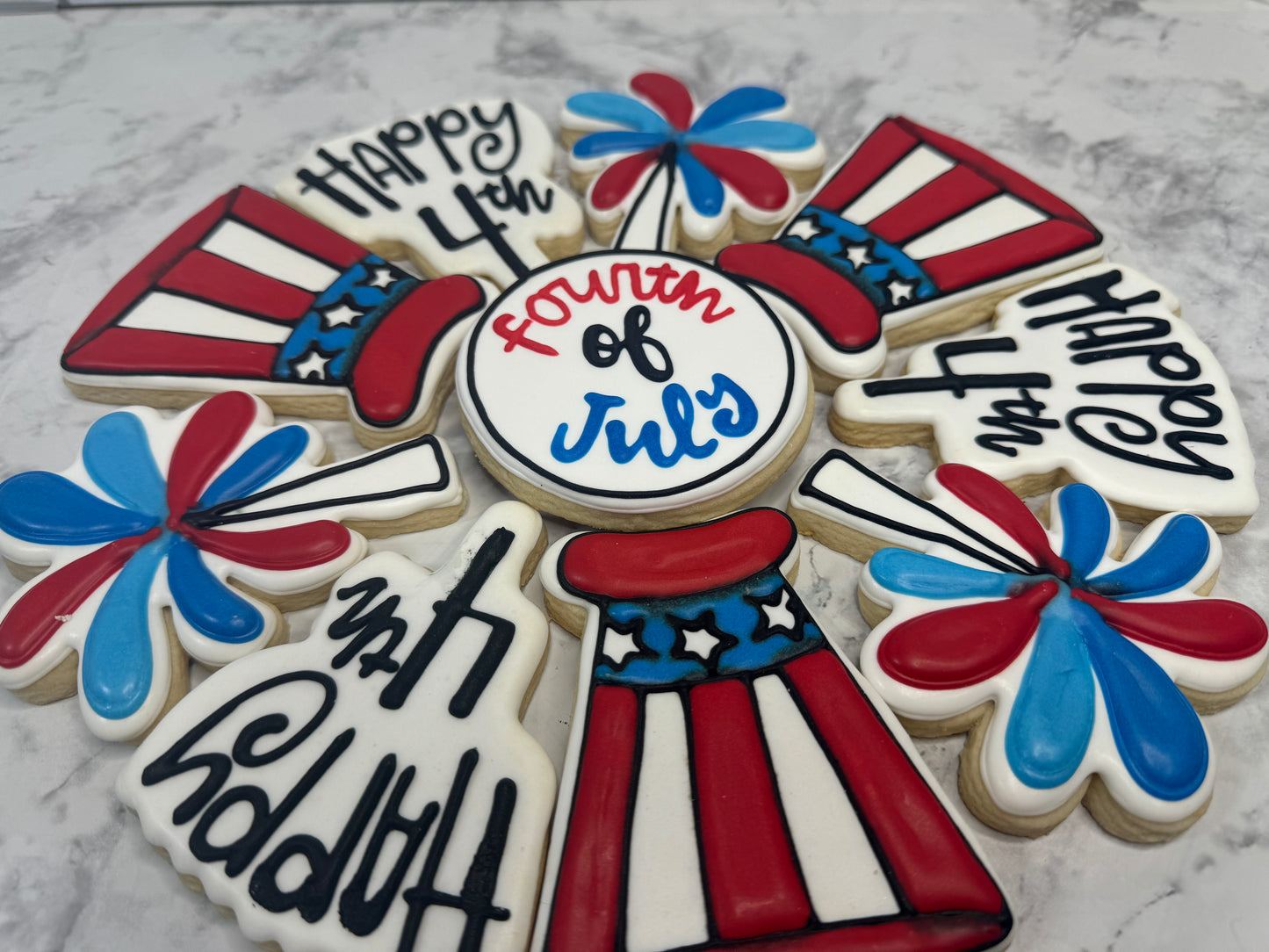 4th of July Cookie Platter