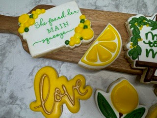 She Found Her Main Squeeze Bridal Shower Custom Sugar Cookie Set