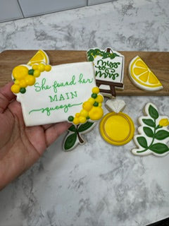 She Found Her Main Squeeze Bridal Shower Custom Sugar Cookie Set