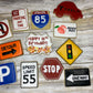 Sweet 16th Birthday or Driver's Test Road Sign Sugar Cookie Set