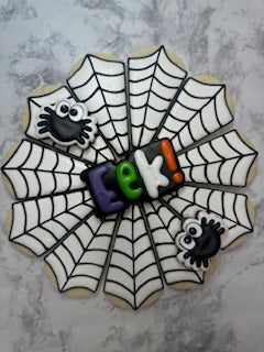 Halloween Spider Web Sugar Cookie Platter