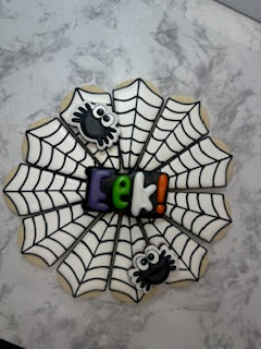 Halloween Spider Web Sugar Cookie Platter