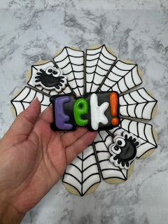 Halloween Spider Web Sugar Cookie Platter