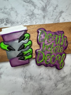 Death Before Decaf Halloween Sugar Cookie Duo Boxed Set