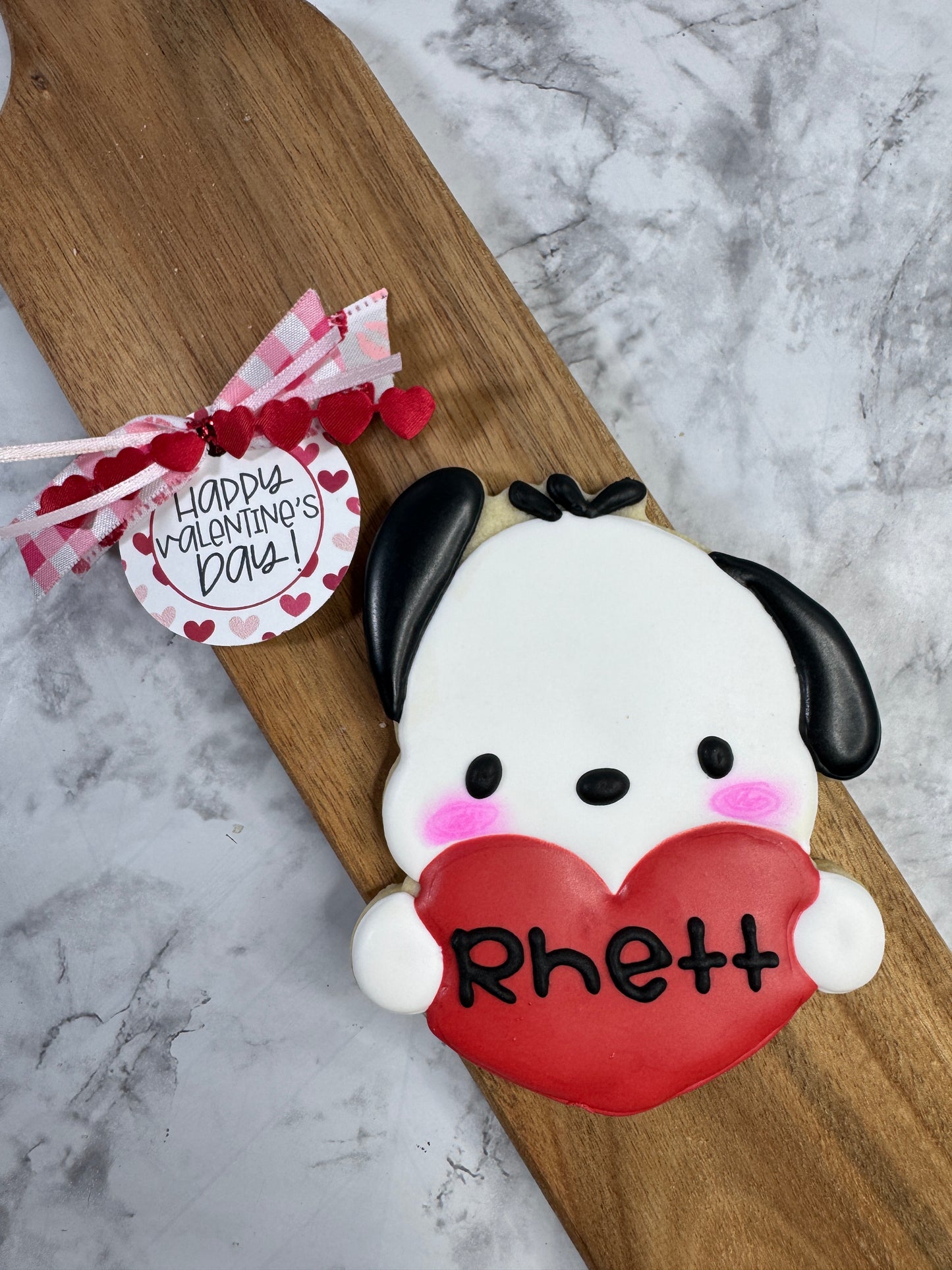 Valentine's Day Puppy Sugar Cookie Boxed Gift