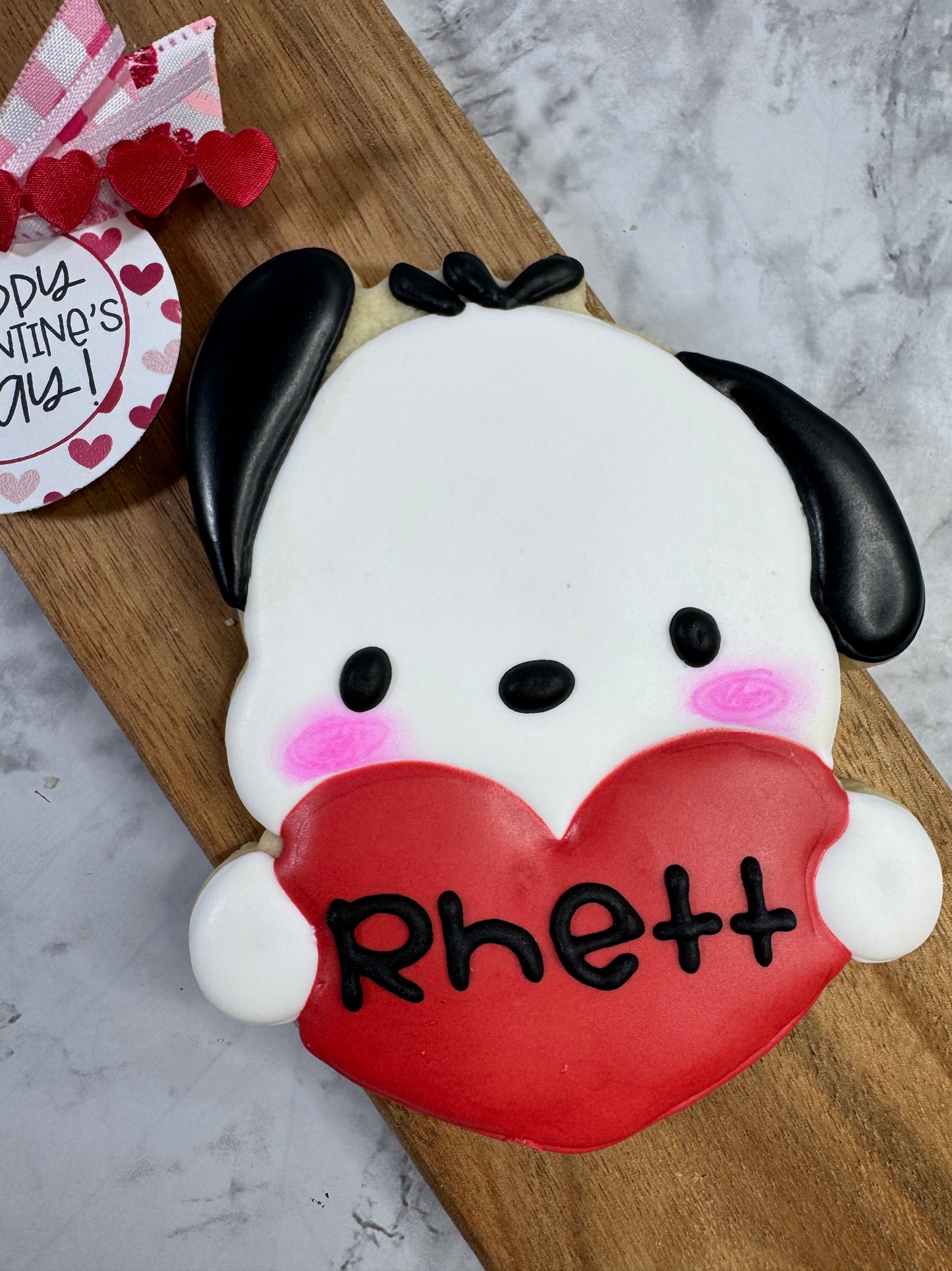 Valentine's Day Puppy Sugar Cookie Boxed Gift