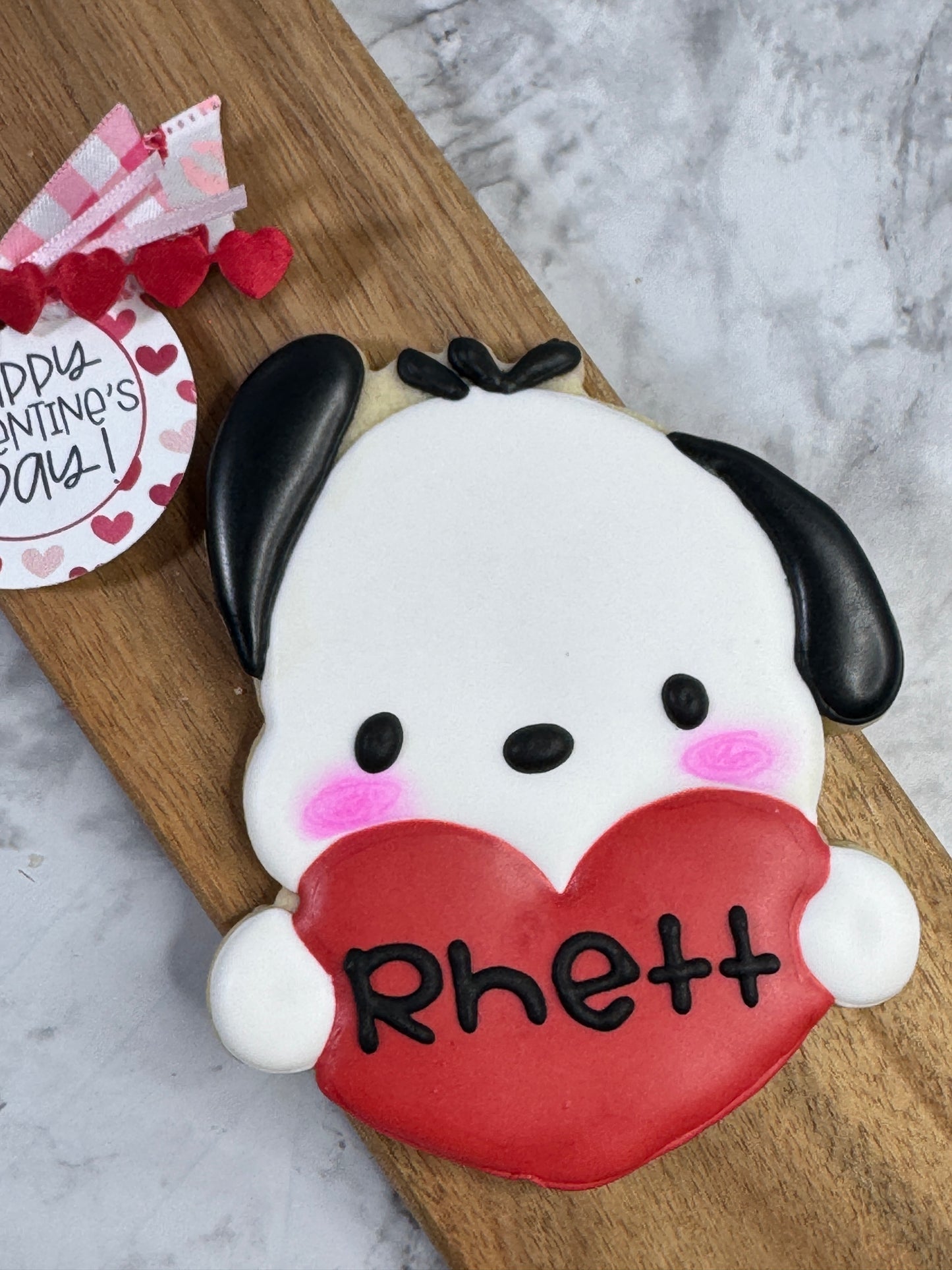 Valentine's Day Puppy Sugar Cookie Boxed Gift