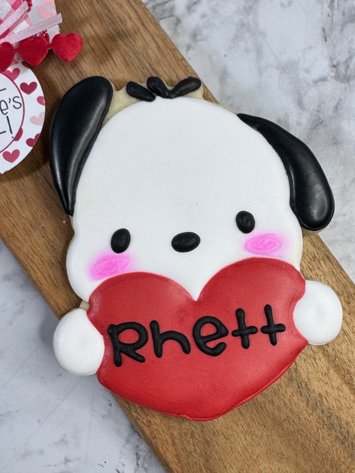 Valentine's Day Puppy Sugar Cookie Boxed Gift
