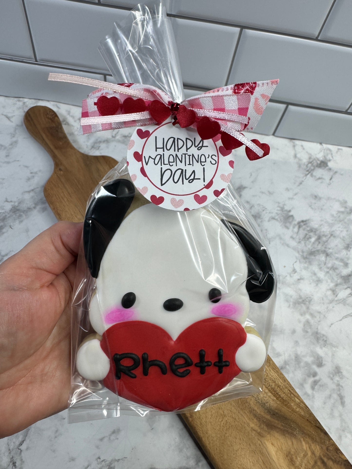Valentine's Day Puppy Sugar Cookie Boxed Gift
