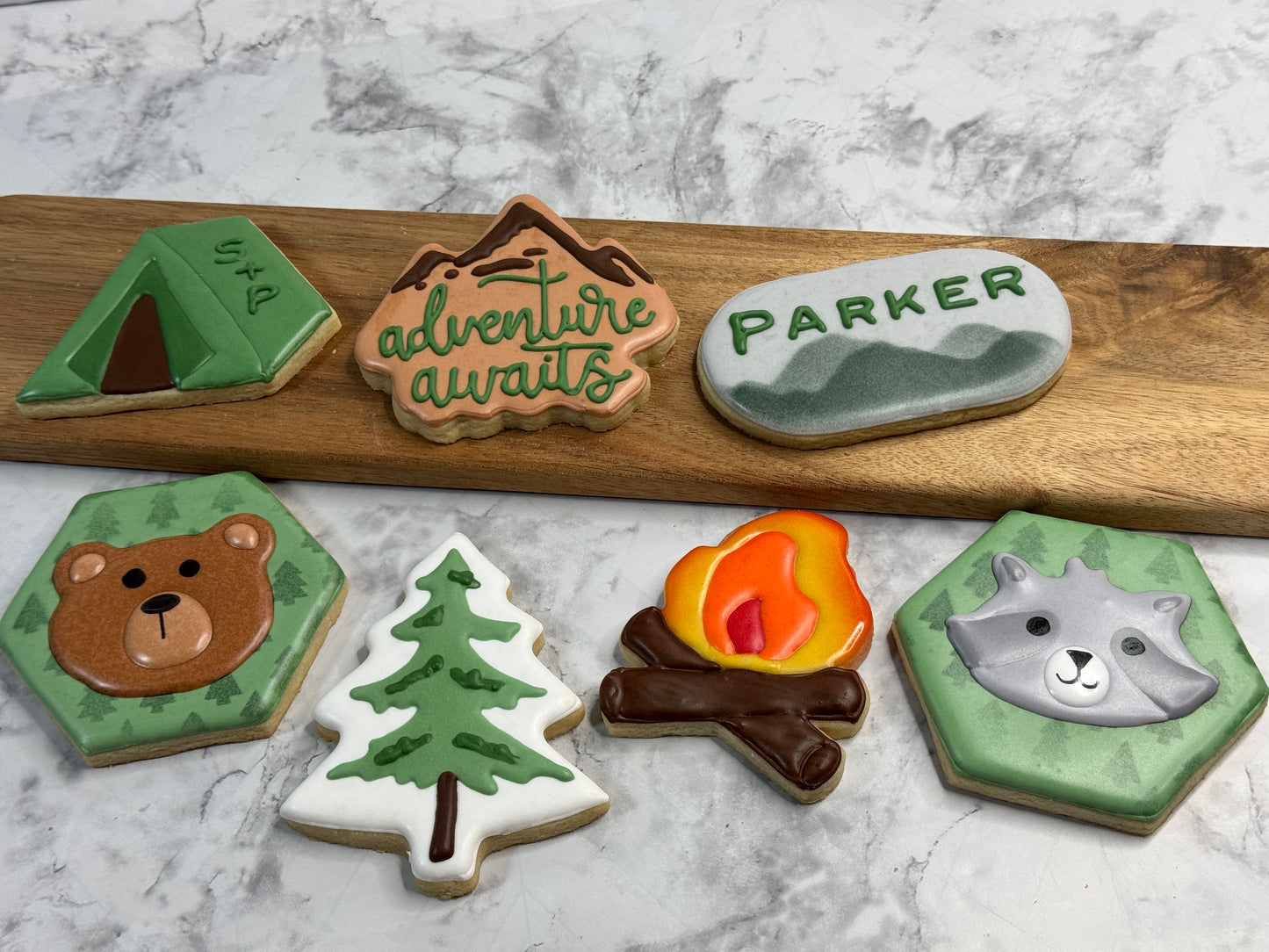 Adventure Awaits Camping Decorated Cookie Set
