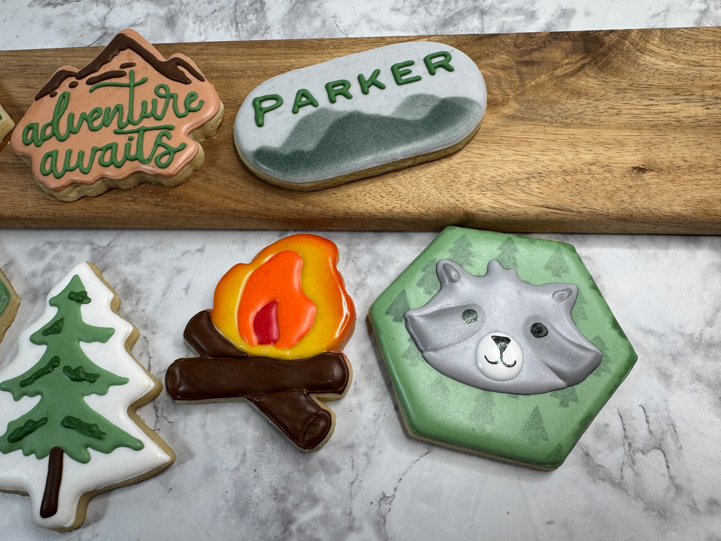 Adventure Awaits Camping Decorated Cookie Set