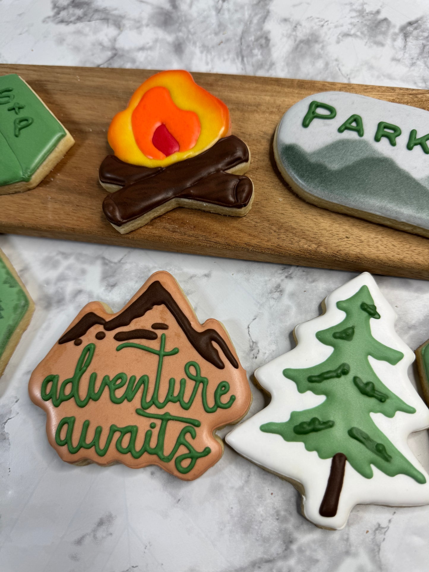 Adventure Awaits Camping Decorated Cookie Set