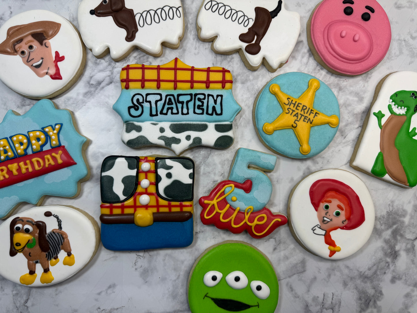 Toy Story Inspired Decorated Sugar Cookie Birthday Set