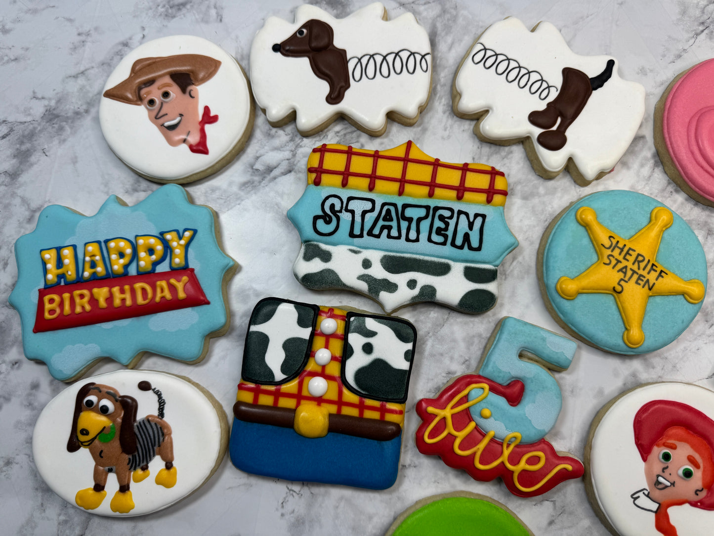 Toy Story Inspired Decorated Sugar Cookie Birthday Set