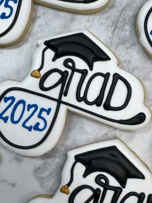 Graduation Celebration Decorated Sugar Cookie