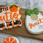 A Little Cutie Is on the way Baby Shower Decorated Cookie Set