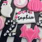 Two Spooky Child's Birthday Sugar Cookie Set- Pink or Blue