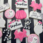 Two Spooky Child's Birthday Sugar Cookie Set- Pink or Blue