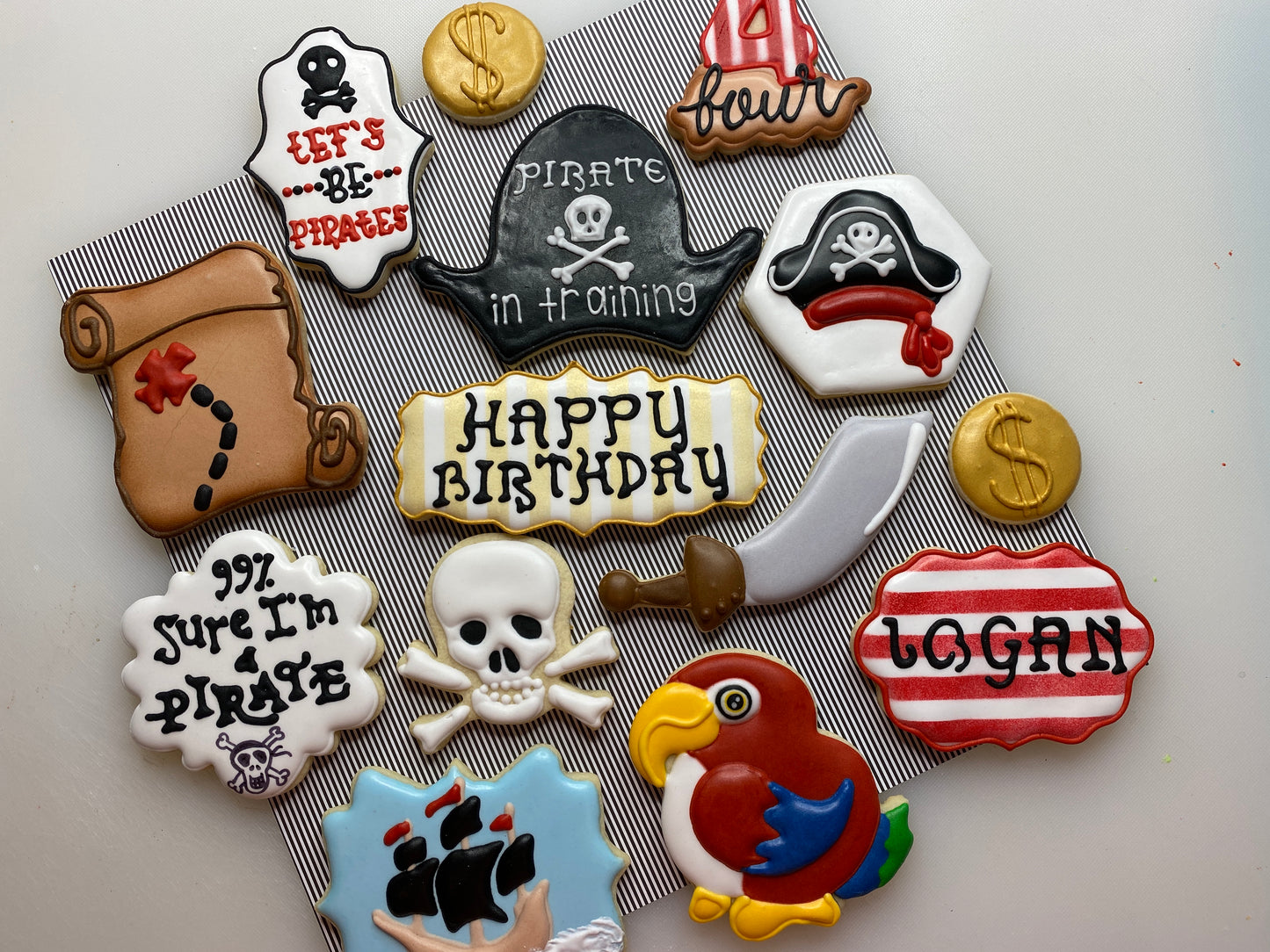 Pirate Themed Party Custom Cookies