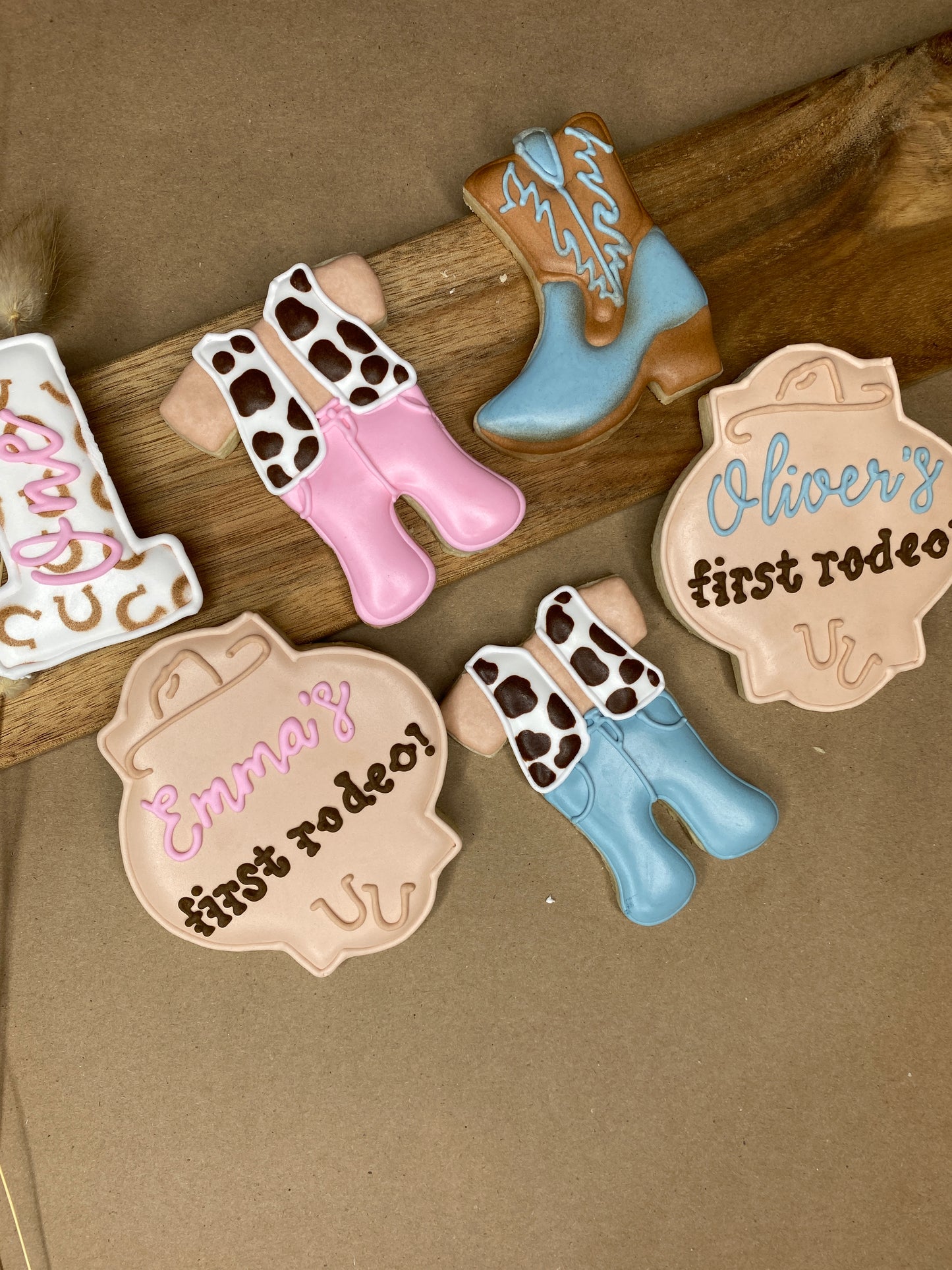 First Rodeo Birthday Cookie Set