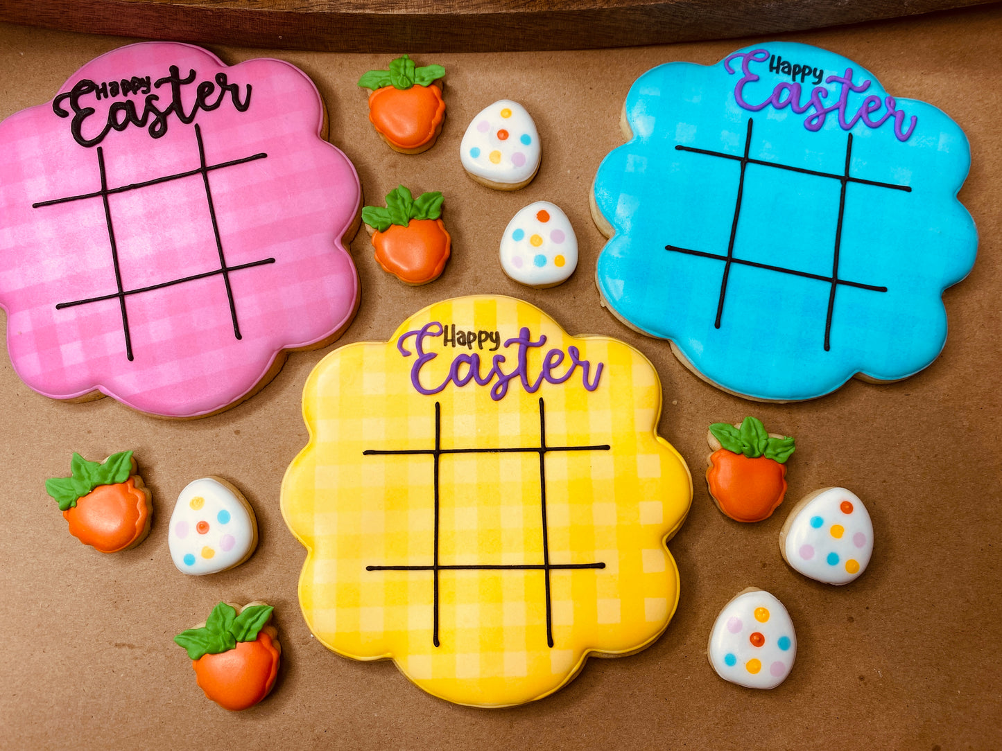Easter Tic Tac Toe Sugar Cookie Game Set
