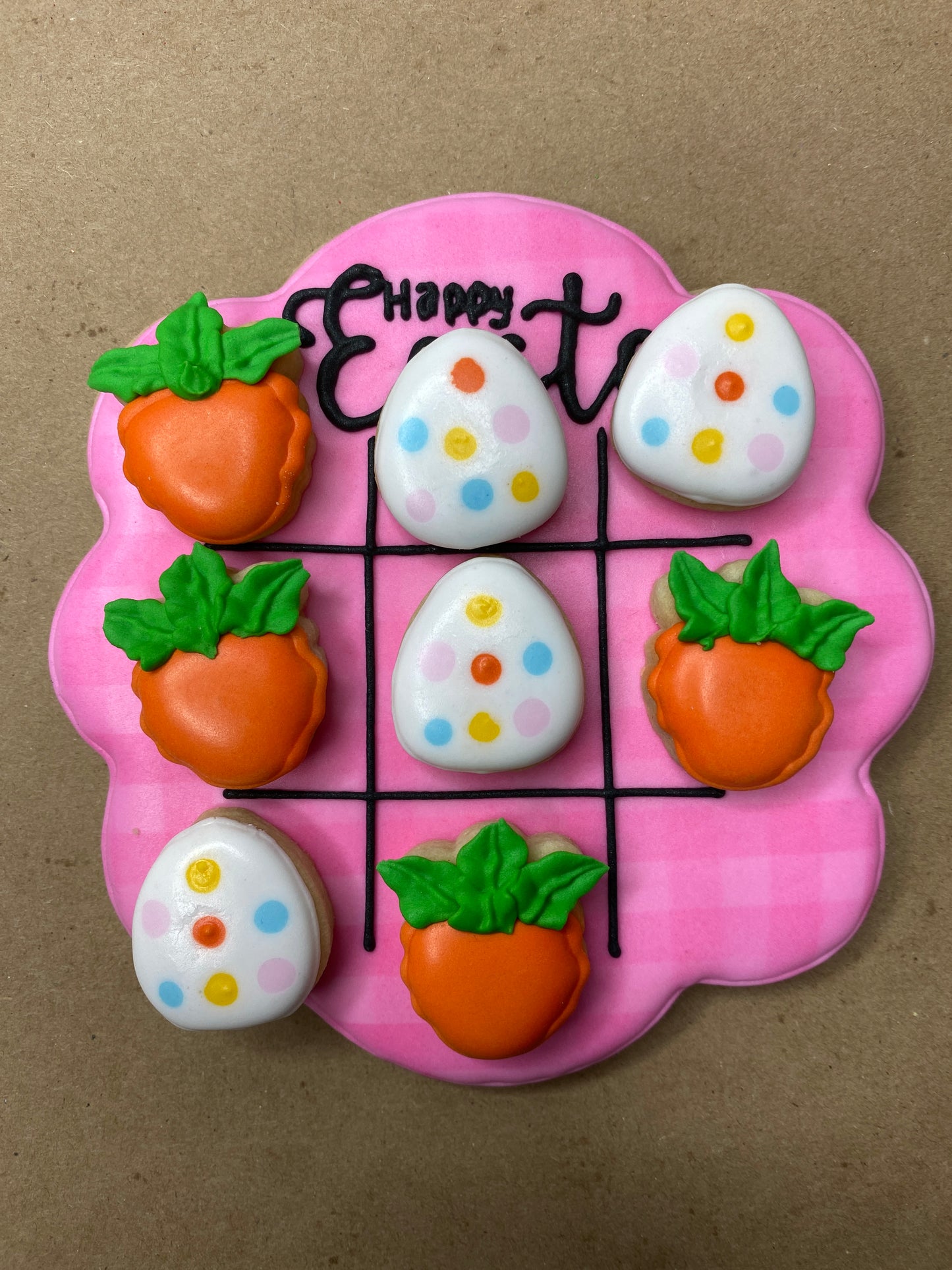 Easter Tic Tac Toe Sugar Cookie Game Set