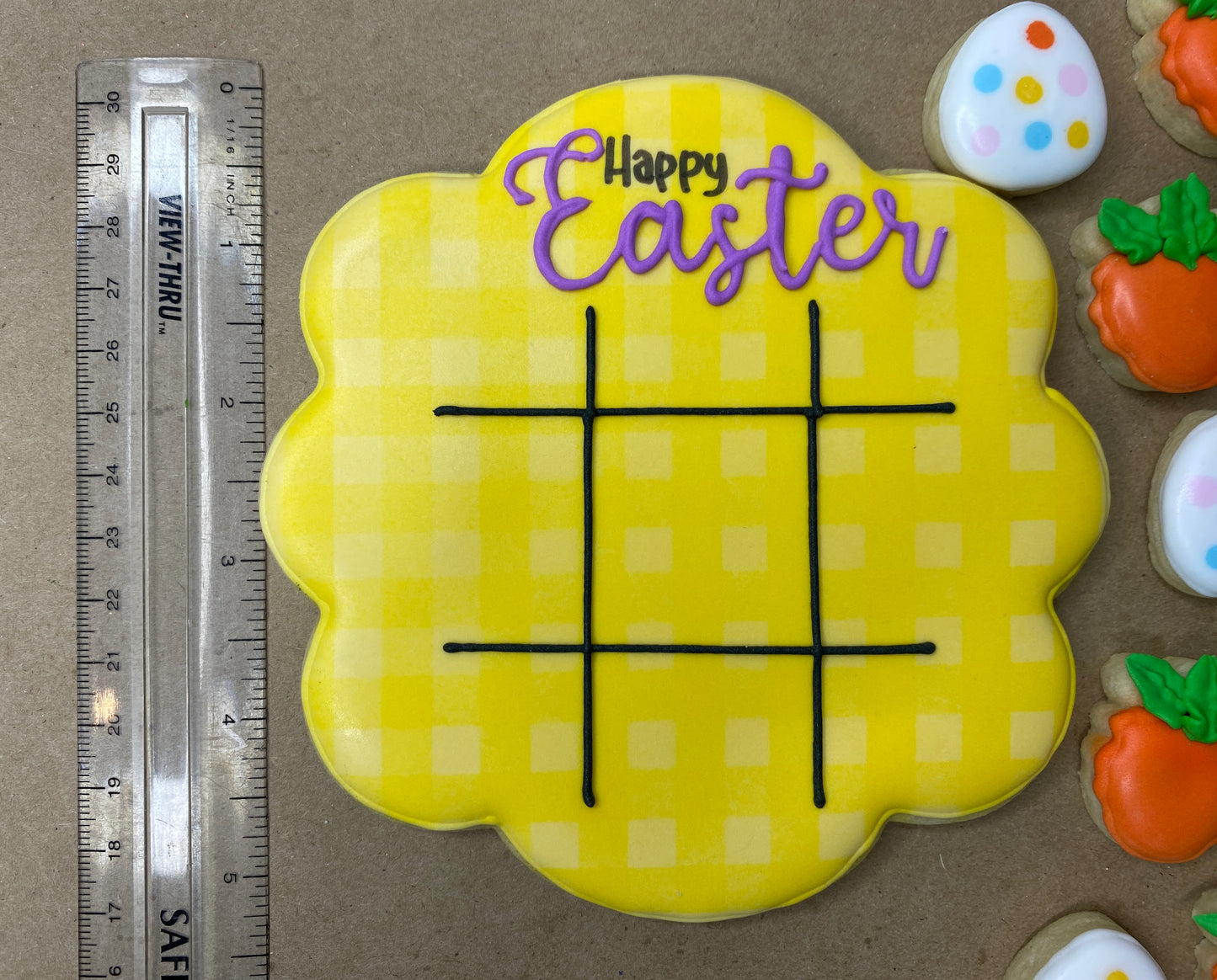 Easter Tic Tac Toe Sugar Cookie Game Set