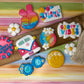 Two Groovy Retro Sugar Cookie Birthday Set